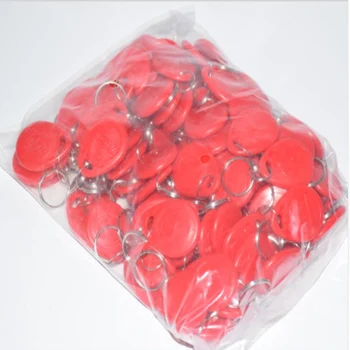 

100 pieces 125Khz Keychains RFID Proximity ID Card Token Tags Key Fobs for access control
