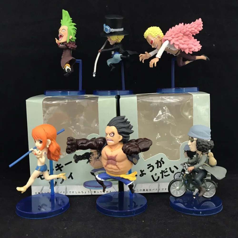 Экшн-фигурка Luffy Nami Sabo Kuzan Doflamingo Bartolomeo Running Ver из ПВХ | Игрушки и хобби