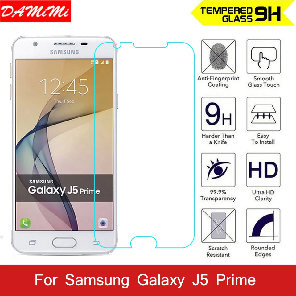2.5D 9 H закаленное Стекло для Samsung Galaxy J5 премьер царапинам ультра-тонкий Экран
