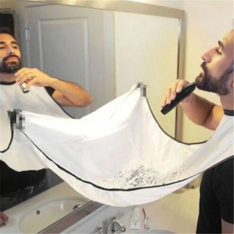 

120x80 cm Man Bath Apron Apron Hair Shaving Male Black Beard D Proof Water Floral Cloth House Cleaning Protector
