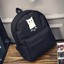 RU et BR Nouvelle Japonais Chat Ours École Sac À Dos En Nylon Pour Femmes Adolescents Filles Garçons Couple Dessin Animé Chaud Collège Vent femmes Sac À Dos