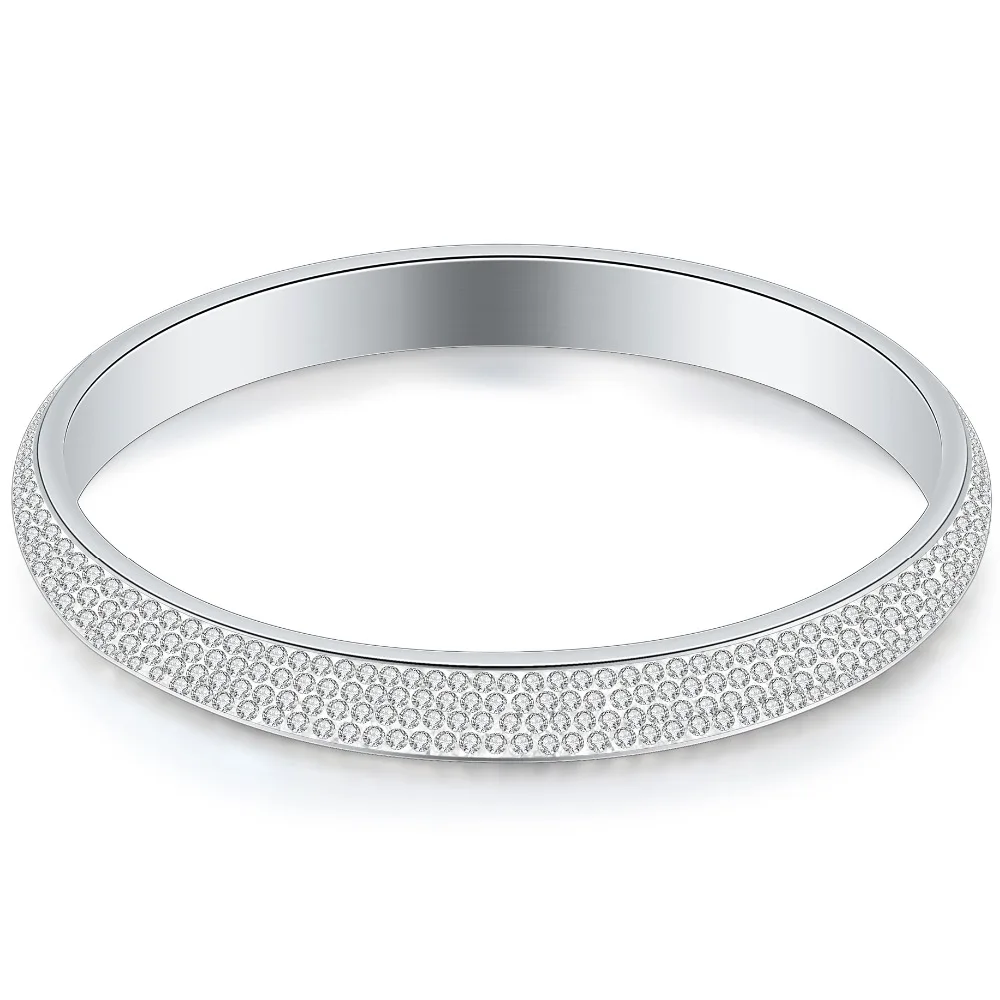 

Fashion Crystal Jewelry Stainless Steel bracelets bangles For Women