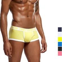 Нижнее белье мужское, дышащие хлопковые трусы-боксеры с принтом в виде листиков, 2019(China)