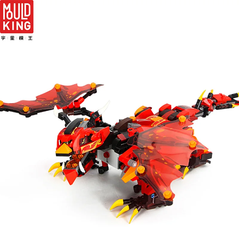 

MOULD KING 13019 Remote Control RC Action Figure Ninjago Dragon Building Blocks Technic Educational Toys Children Gift Bricks