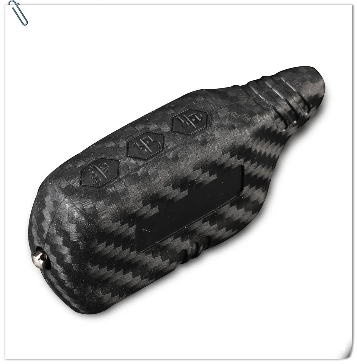 10pcs B6 B9 custodia protettiva per chiave in Silicone al carbonio con allarme LCD per Starline B91 B6 B61 A91 A61 C9 V7 Jaguar portachiavi con allarme a 2 vie remoto - HTB1IaOgSXzqK1RjSZFoq6zfcXXaA