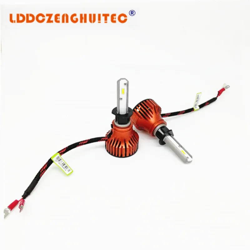 

LDDCZENGHUITEC Car LED Headlight Bulb H7 led 6500k 60W 80000Lumens LED Auto Bulb Single Beam Fog Light With Cooling Fan