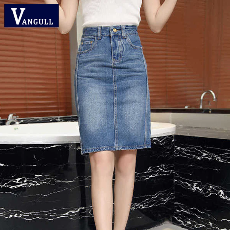 color jean skirts