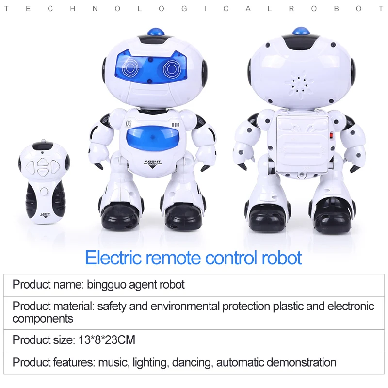 Электрический радиоуправляемый светильник с головными качелями робот пение освещение танцы ходьба милый крутой гуманоид дистанционное управление игрушки для мальчиков подарок