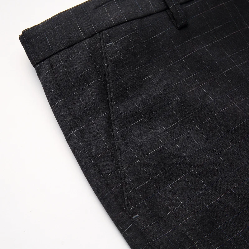 Calidad Pantalones De Negro Moda Casual 2017 Algodón 100 Hombres Estilo Nuevo Raya Envío Ocio Negocios Alta Gratis Los npgqzTw6I