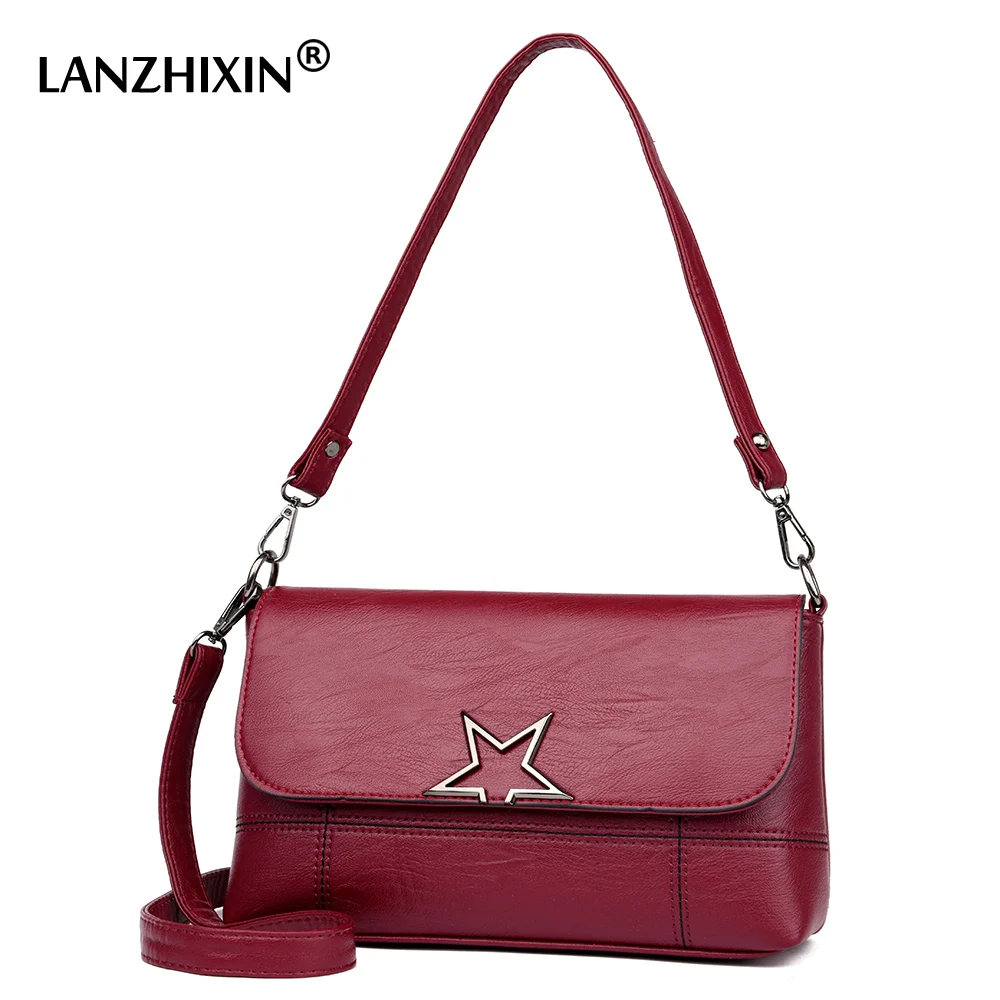 

Lanzhixin brand vintage women bags ladies fashion women shoulder bags for women messenger bags soft zipper tote bag black 1809
