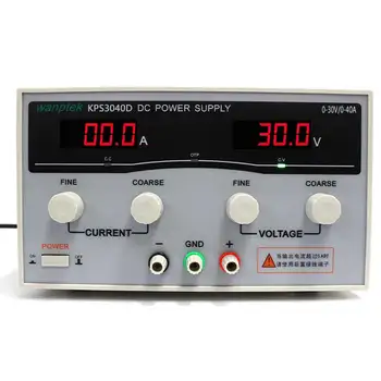 

Wanptek KPS3040D High Precision High Power Adjustable LED Dual Display Switching DC Power Supply 220V EU 30V/40A