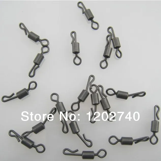 

100 x Quick Kwik Change Swivels-Fits Safety Lead Clips-Carp Terminal End Tackles for Carp Fishings