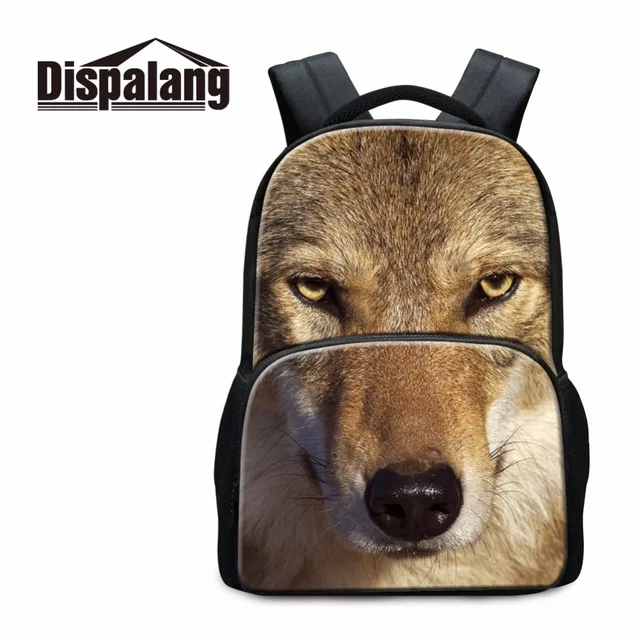 Wolf Backpack For Boys Cool School Bookbags Fashion Animal Back Pack Wolf Backpack For Boys Cool School Bookbags Fashion Animal Back Pack Bag Youth College Mochilas