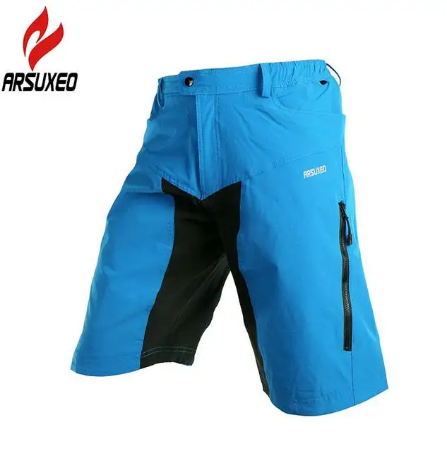 

ARSUXEO Mens Outdoor Sports Cycling Clothing Downhill MTB Shorts Mountain Bike Bicycle Shorts Wear Jersey