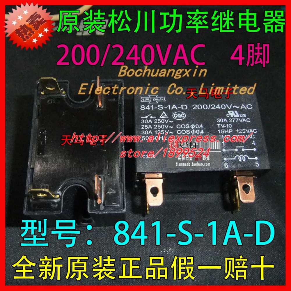 841-S-1A-D 200/240VAC 30A PIN-4 | Электроника