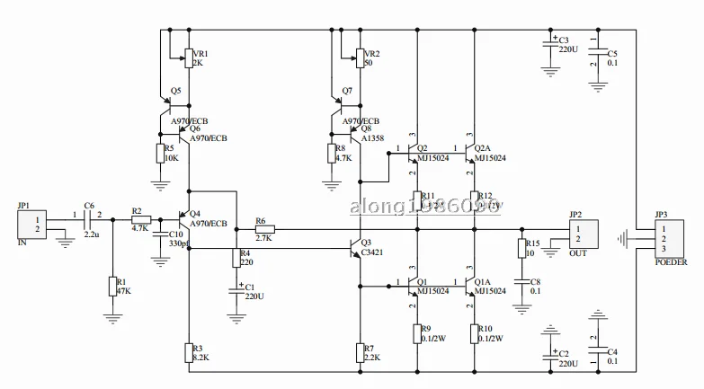 Assembeld капот JLH2003 класс A одноконцевая Плата усилителя мощности(2 CH) 10 Вт+ 10 Вт