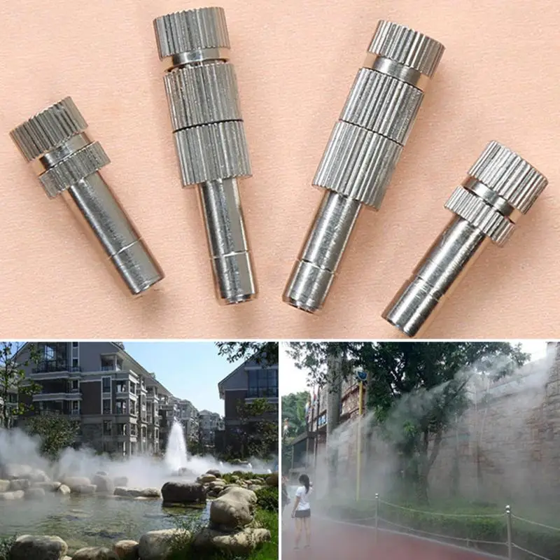 

10 pcs 0.2-0.6mm Low Pressure Quick-connect Nozzle 5-15bar Mist Cooling Slip Lock Nozzles With Filter Garden Irrigation Tool