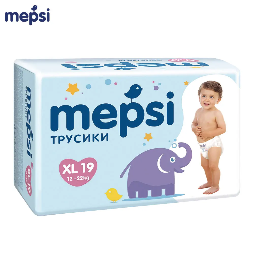 Трусики-подгузники MEPSI, размер XL(12-22 кг), 19 шт