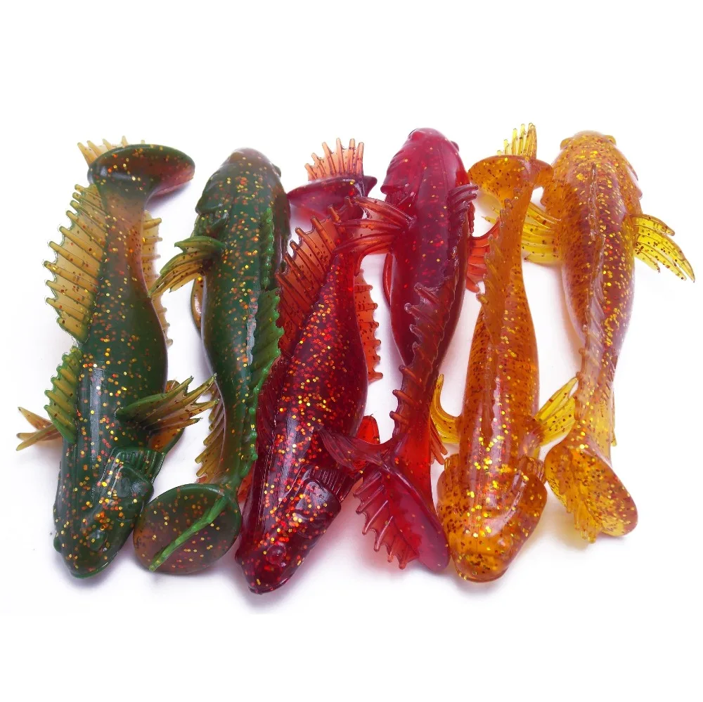 CATCHSIF 6 шт Goby весло хвост Мягкая Swimbait 11 5 см рыболовные приманки|Наживки| |