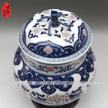 

Jingdezhen blue and white ceramics storage tank