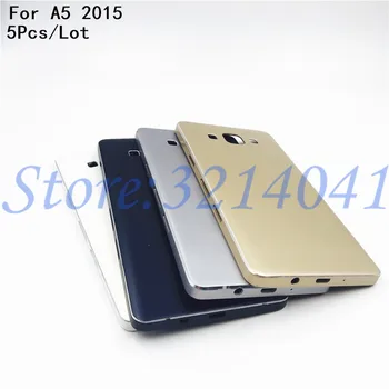 

5Pcs/Lot New Metal Back Battery Cover Case Door Housing Cover Frame For Samsung Galaxy A5 2015 A500 A5000 SM-A500F