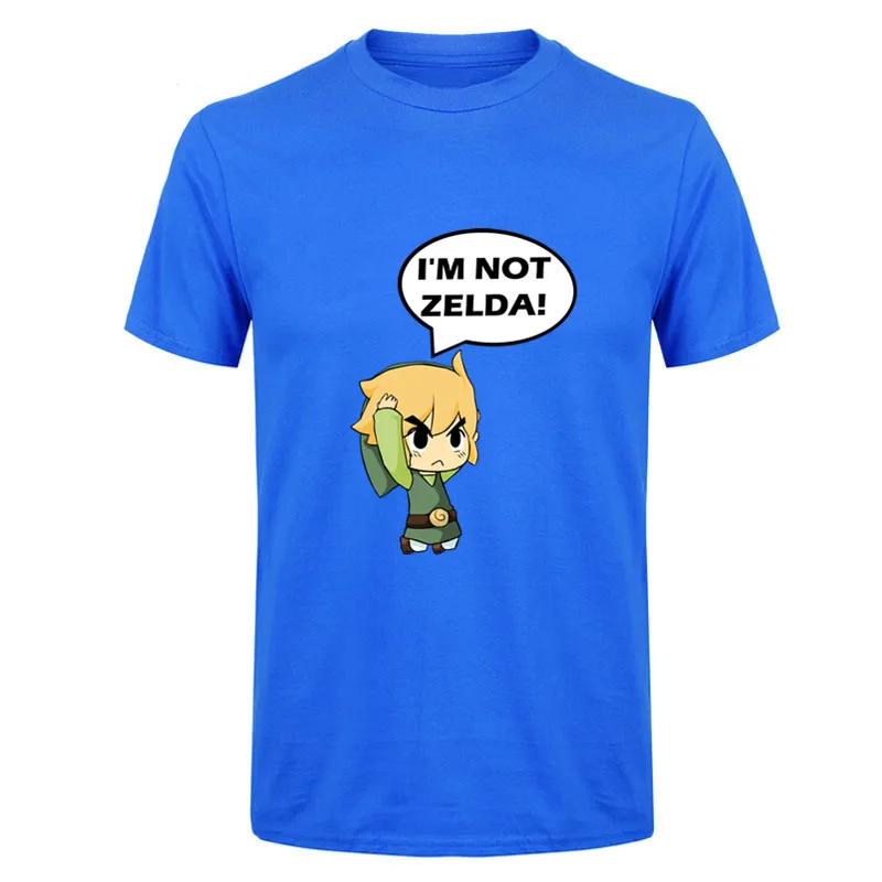 2017 Новейшая летняя Стильная мужская модная футболка с надписью I'm not zelda Новые