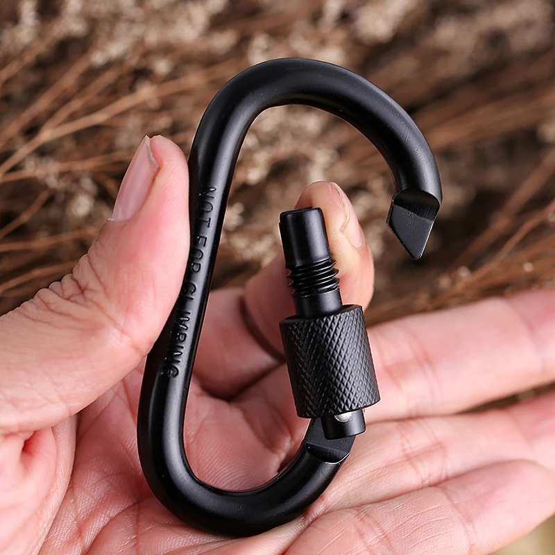 

Outdoor tool Camping Equipment Alloy Aluminum Survival Gear Camp Mountaineering Hook EDC Mosqueton Carabiner Travel Kit FW011