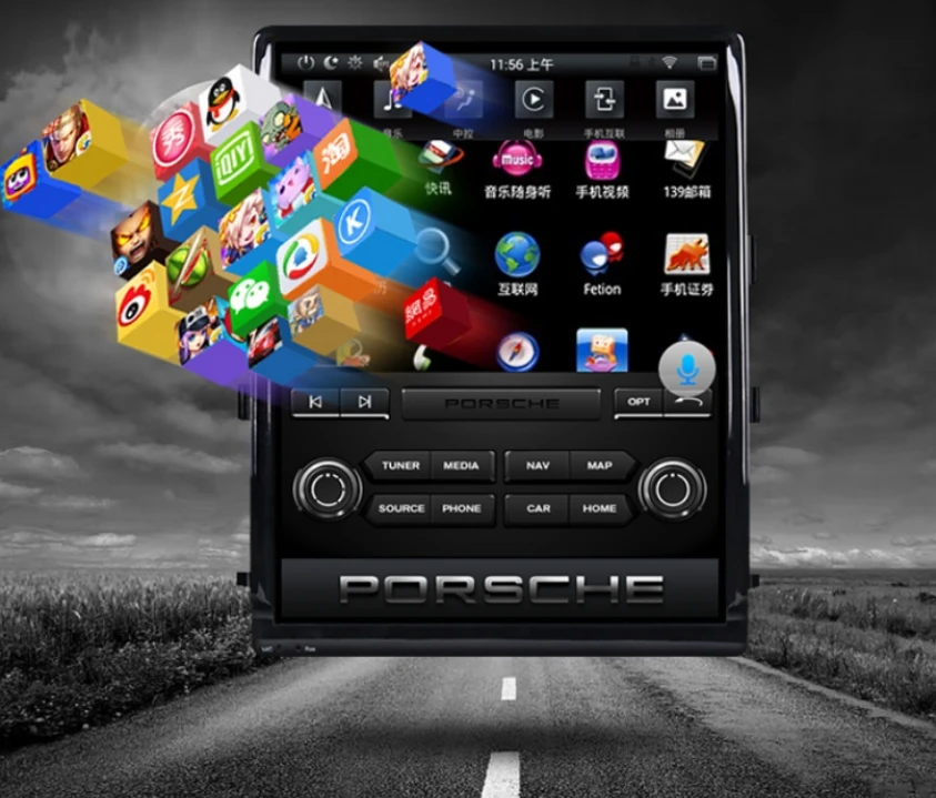 Top For Porsche Cayenne S V6 92A 2011~2017 MACAN NAVI 2G RAM LiisLee Car Multimedia GPS WIFI Audio CarPlay Radio Navigation MAP 7