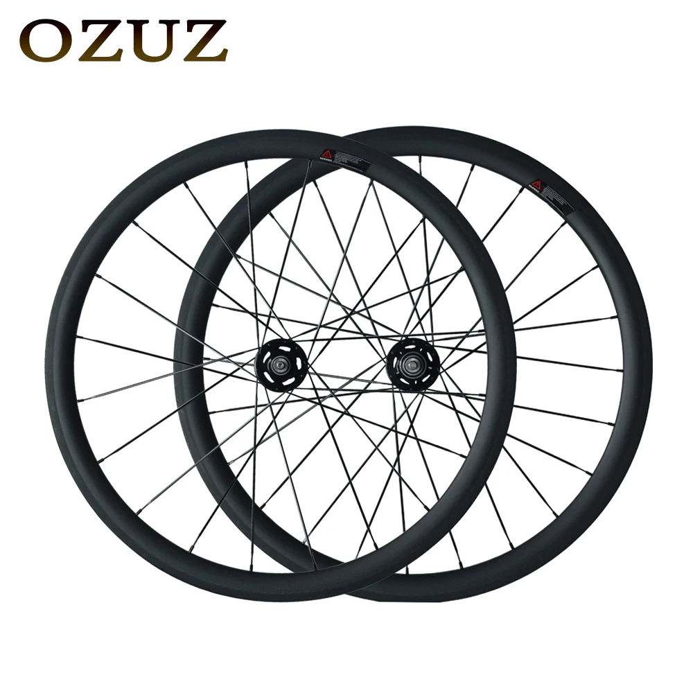 

OZUZ track wheels 38mm flip flop fixed gear carbon wheels clincher tubular matte or glossy 700c bike wheel mac aero 474 cnspoke