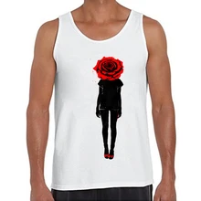 Красные розовые мужские майки с принтом для девочек Повседневный жилет с круглым вырезом хипстерские Топы в стиле панк