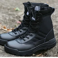 Masorini/ г. Военные ботинки из искусственной кожи Безопасная рабочая обувь прошитая обувь на резиновой подошве, на шнуровке, с круглым носком, армейская мужская обувь,, WW-190