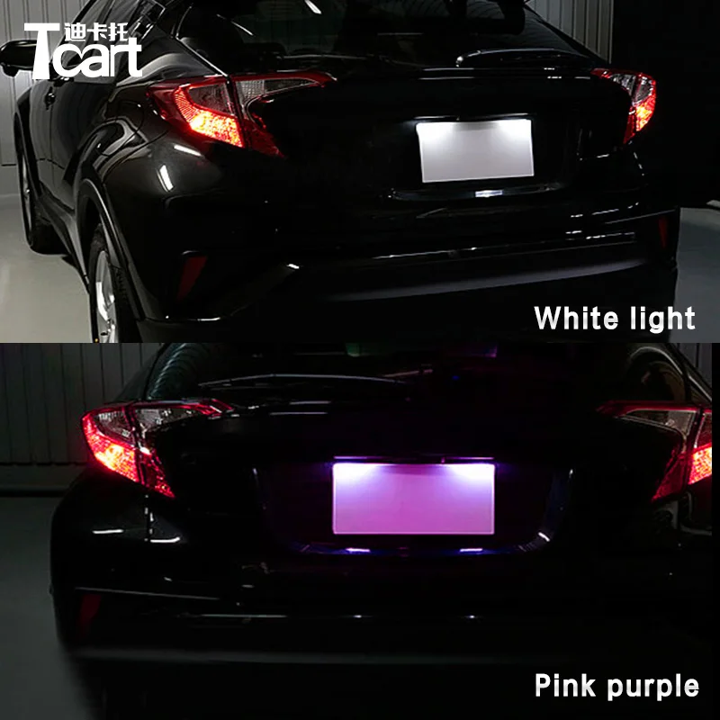 Tcart светодиодный фонарь для Toyota CHR C-HR аксессуары для заднего номерного знака