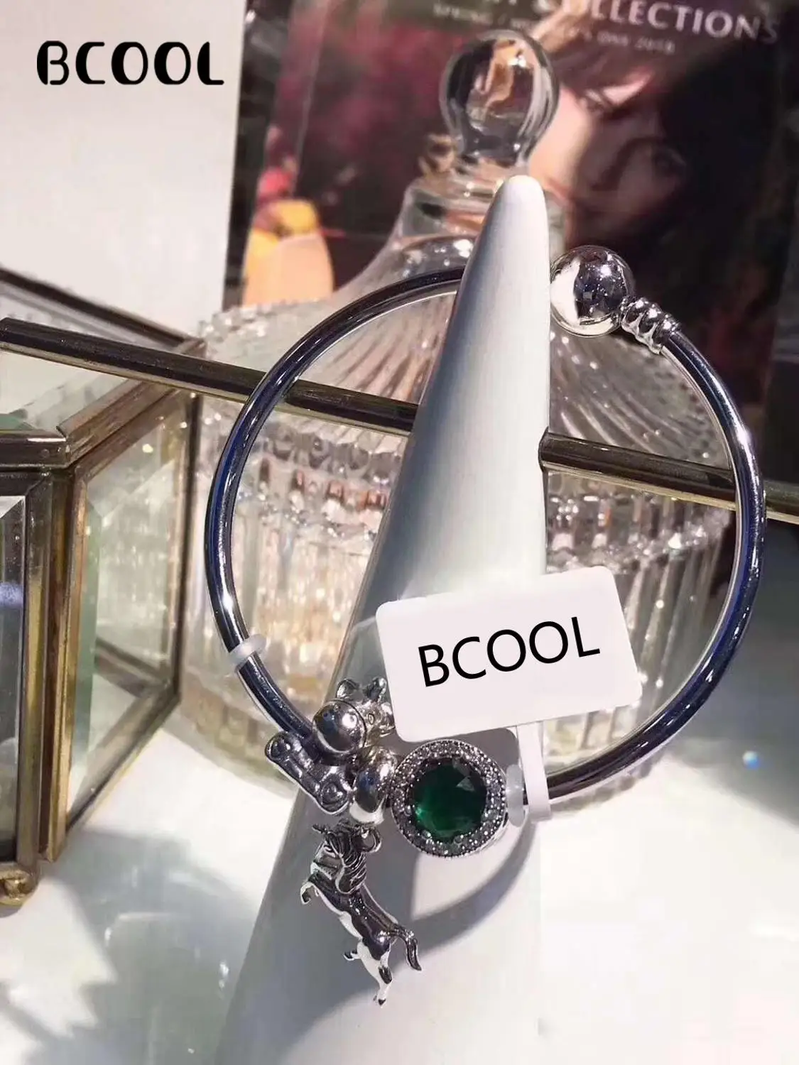 

100%925 Sterling Silver Original 1:1, 2019 New Boutique Bracelet, PAN Horse Series Crystal Beads Bracelet Jewelry.