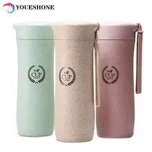 Mi Trigo Fibra de Paja Vaso De Plástico Mano Caliente Portable Creativo Viajes Deporte Al Aire Libre Taza Hervidor de Agua Filtro de Transhome