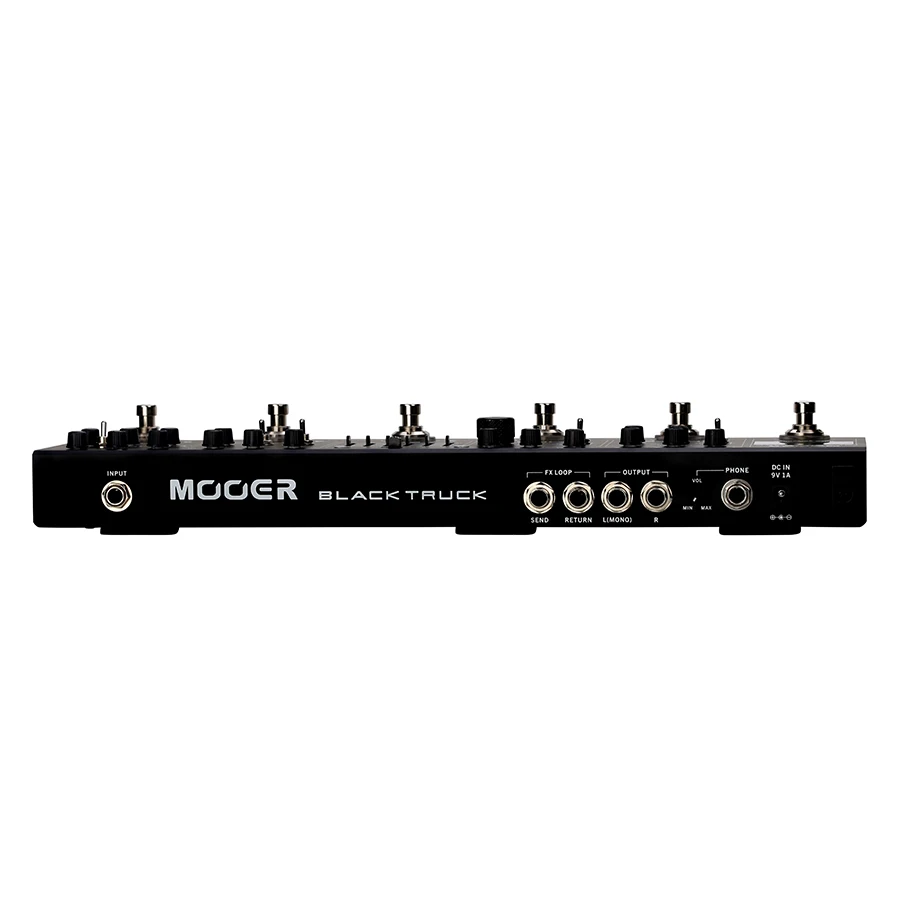MOOER BLACK TRUCK Guitar pedal 6 effects pedals built into 1 simple unit Built-in precision guitar tuner Stereo outputs