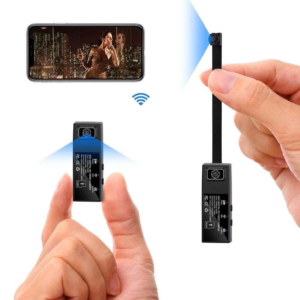 Full HD 1080P Mini Wifi IP Camera Dual Lens Wireless Remote Control Secret Camera Motion Detection Micro Camera Espion Mini DVR