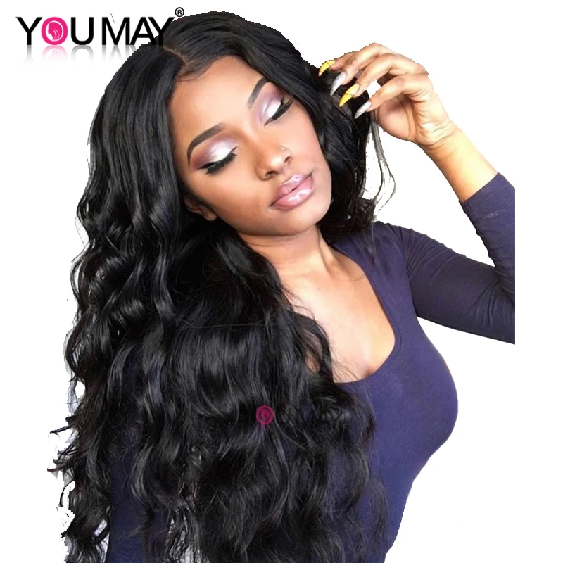

13x6 Lace Front Wigs For Women Brazilian Body Wave 250 Density Lace Front Human Hair Wigs With Baby Hair Remy You May Hair