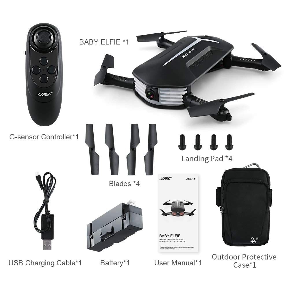 JJR/C JJRC H37MINI BABY ELFIE 720P WIFI FPV камера с удержанием высоты 3D вращающийся