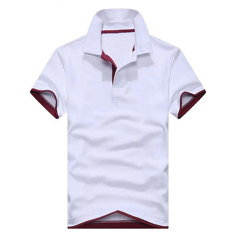 

New Men's Polo Shirt High Quality Cotton Short Sleeve Shirt Summer Breathable Solid Male Polo Shirt Casual Business Menswear