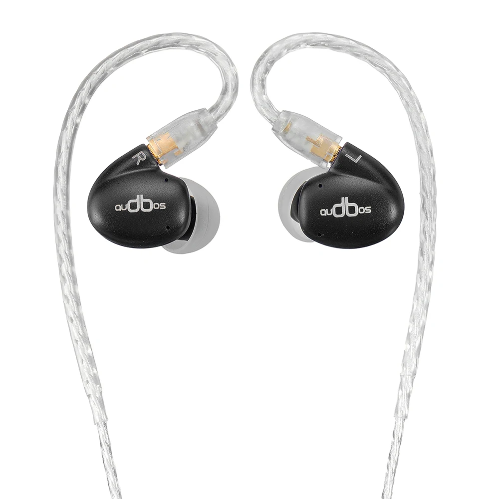 

Audbos DB04 Wired Earphone 2 Balanced armature+2 Dynamic Hybrid Earphone HiFi Sport Metal Earphone In Ear Earphone