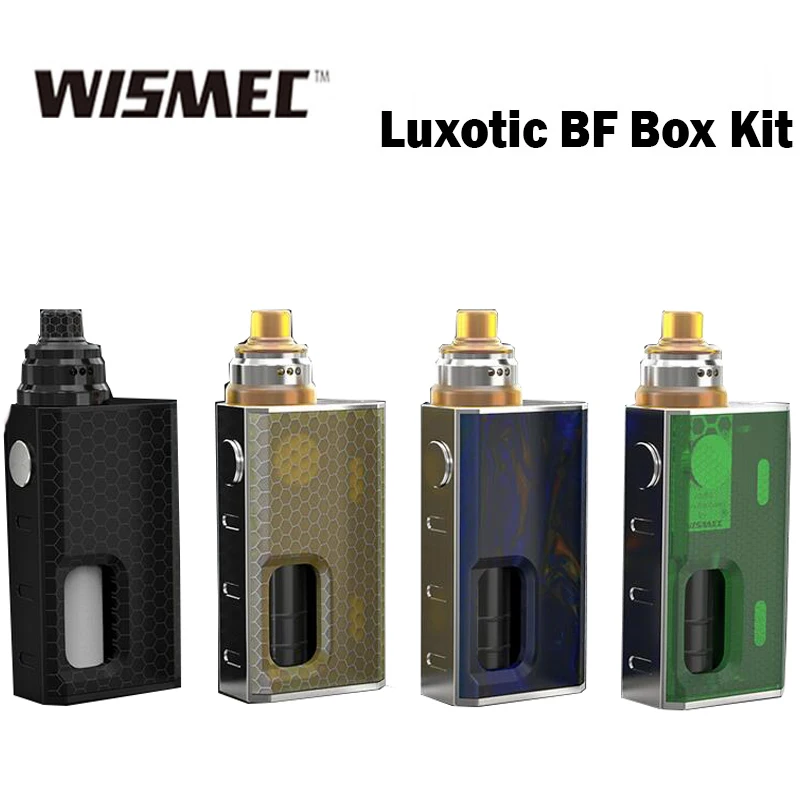 

Wismec LUXOTIC BF Box Kit 7.5ml with Tobhino BF RDA Built-in Refillable E-liquid Bottle Power by 18650 cell 100W