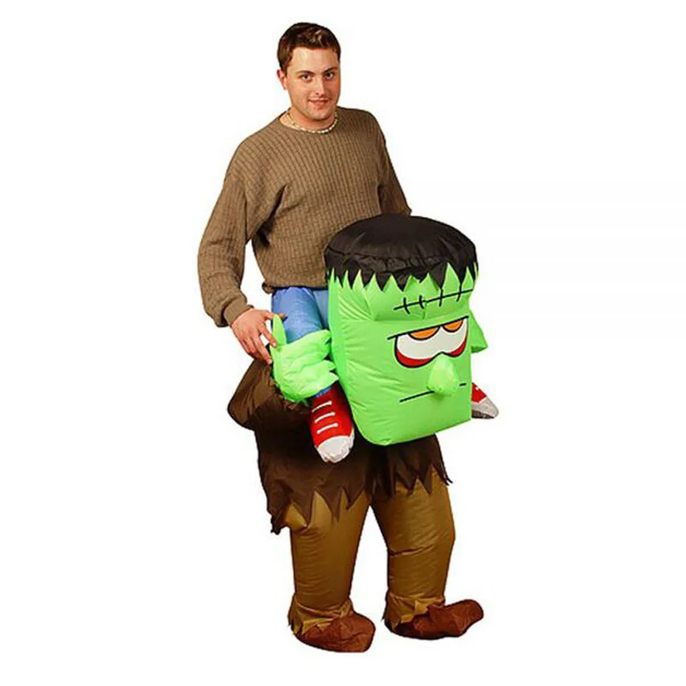 

Green Monster Inflatable Costumes ET Alien Cosplay Costume Halloween Christmas Carnival Party Clothes Fancy Dress Ride-on Toys