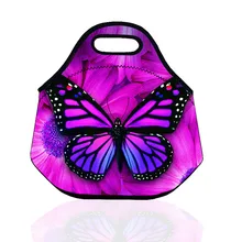 Сумка-холодильник, термоизолированная маленькая неопреновая сумка-холодильник для женщин и детей, сумка-холодильник на молнии