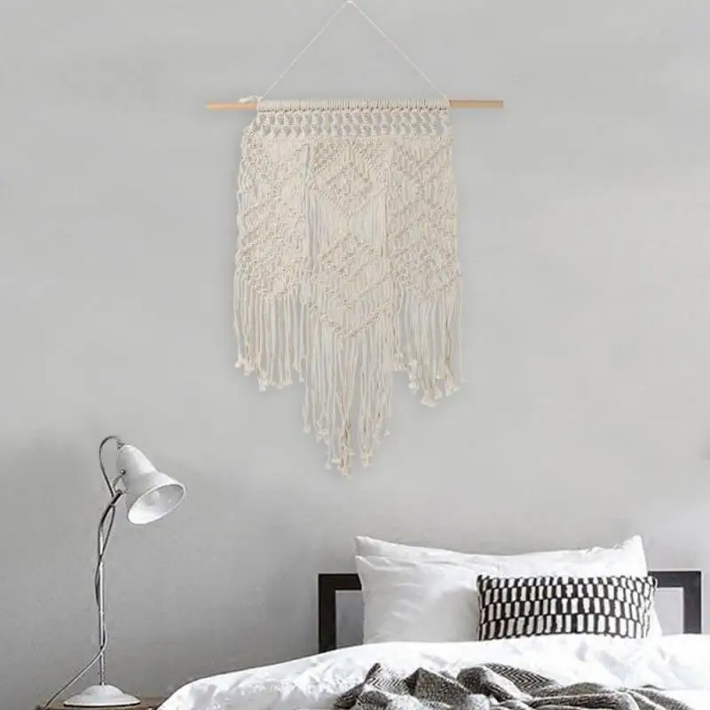 Bohemian Handwork wall tapestry Woven Macrame Wall Art Tapestry Wedding