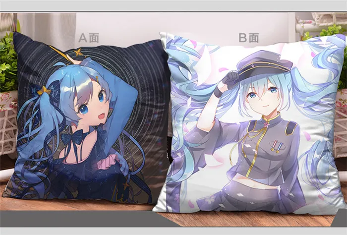 Amellor декоративные подушки 43x43 см Hatsune Miku Мультяшные подушки аниме-Подушка Мягкие двухсторонние напечатанные рождественские подарки подушка - Цвет: 11