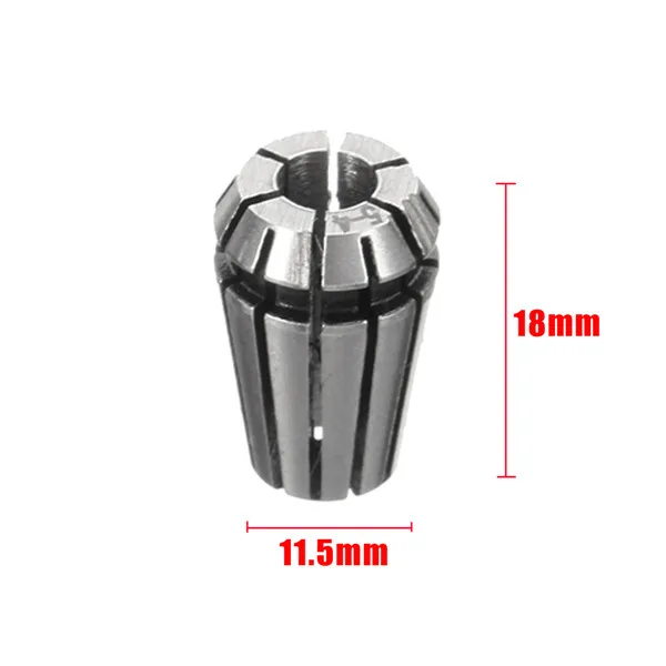 7Pcs ER11 1-7mm Spring Collets with ER11A 5mm Motor Shaft Holder Extension Rod 