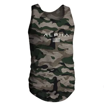 

2019 Summer Men Gym Fitness Bodybuilding Men Running Sport Tank Men Clothing Tight Breathable Sleeveless Vest