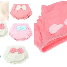 4 цвета, 1 предмет, детское милое нижнее белье из хлопка с большим бантом, трусики, шорты для малышей, детские трусы, подарки