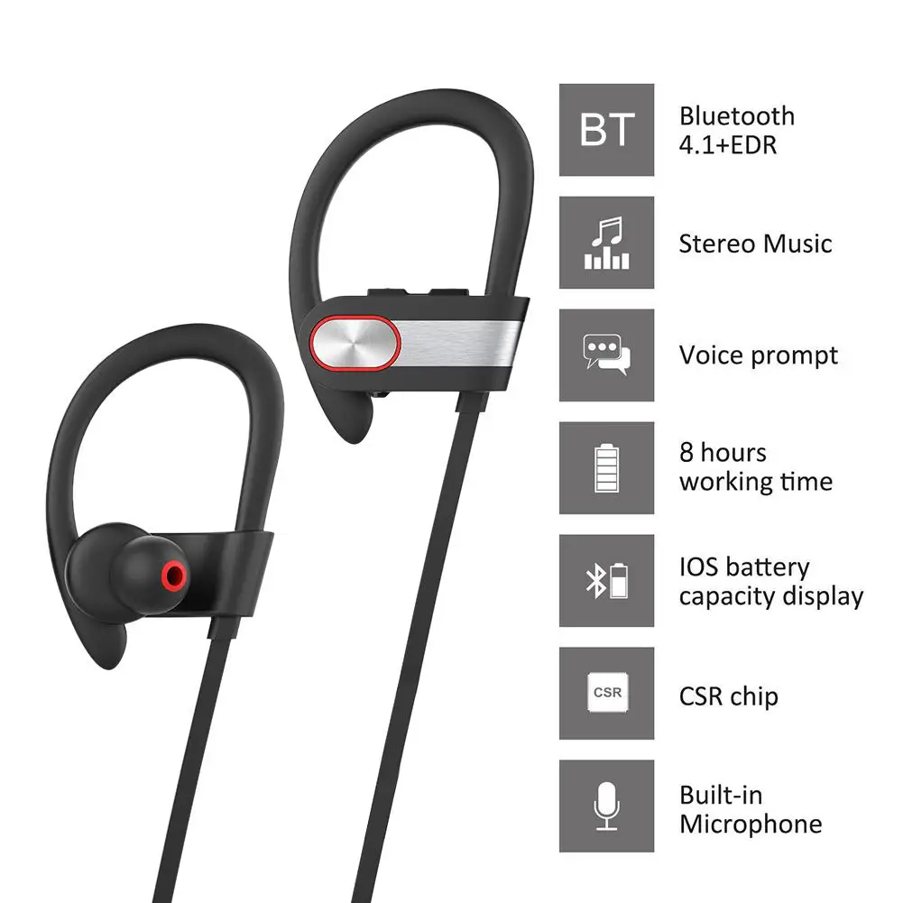 A7 Bluetooth гарнитура Беспроводной наушники Водонепроницаемый спортивные Bass мини