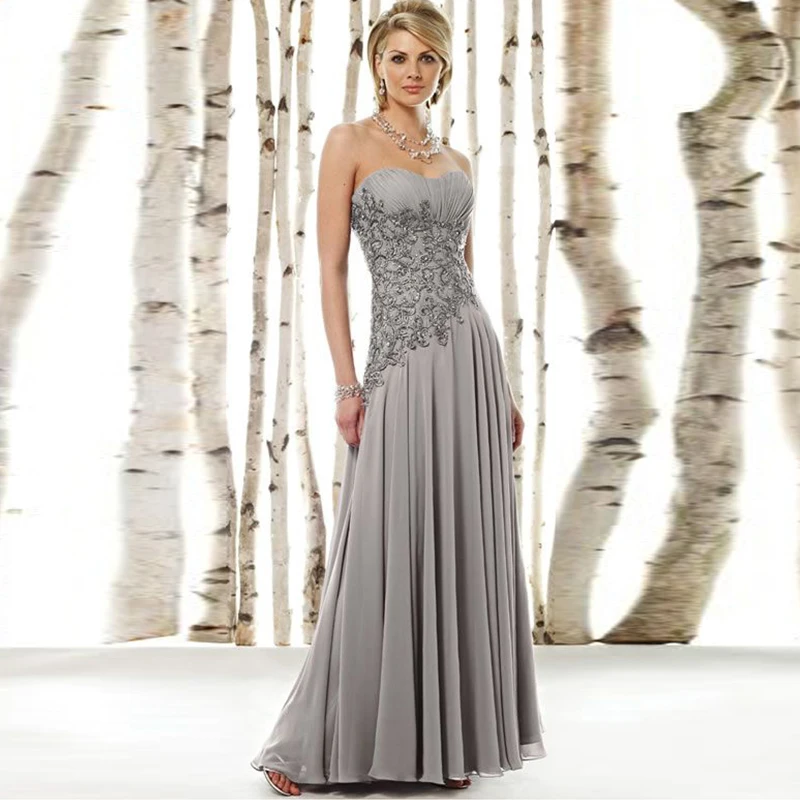 

vestido de fiesta Mother of the Bride Dress 2017 Long Off the Shoulder Sleeveless Mother Dress Aline Evening Gown